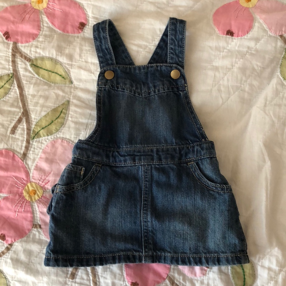 Jean dress overalls